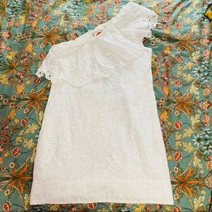 NWT Farm Rio Mini White One Shoulder Dress
